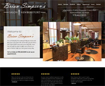 hair salon web design